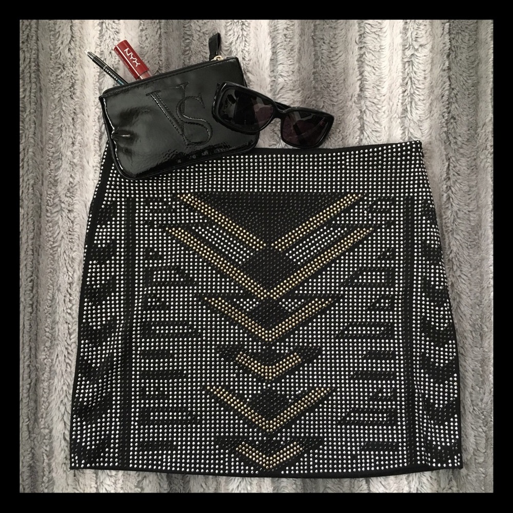 Forever 21 Embellished Mini Skirt